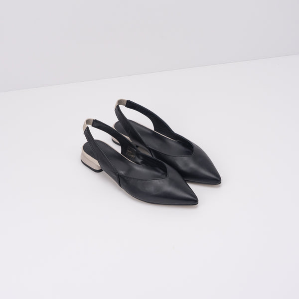 SEIALE - SLINGBACK FLATS - ESCAROLA BLACK