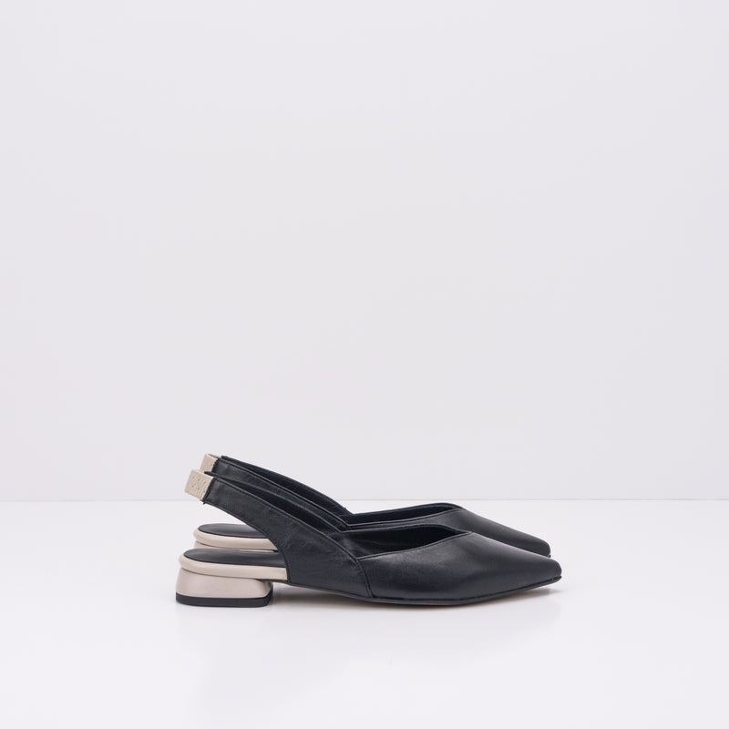 SEIALE - SLINGBACK FLATS - ESCAROLA BLACK