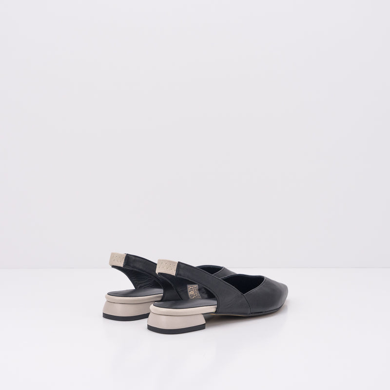 SEIALE - SLINGBACK FLATS - ESCAROLA BLACK