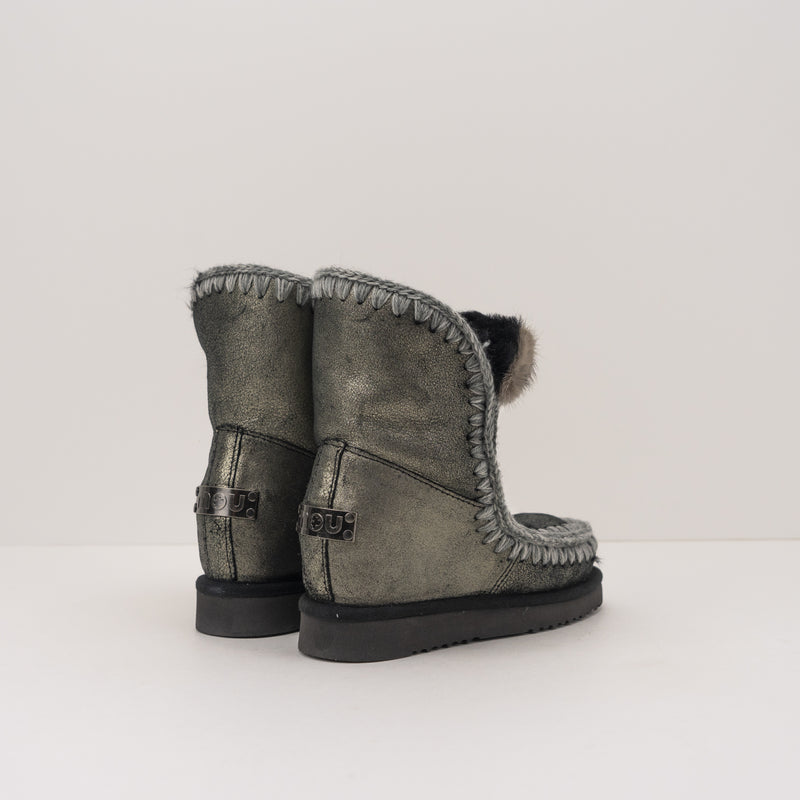 MOU - BOOT - INNER WEDGE FRONT HEART PATCH DUST BLACK 