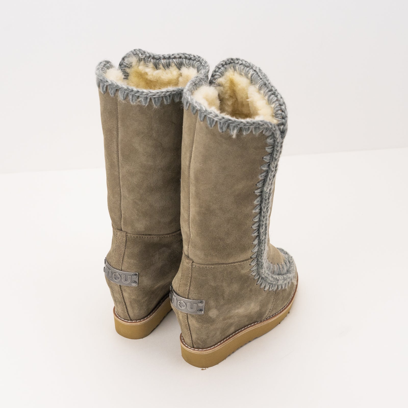 mou boot eskimo french toe wedge tall dark stone