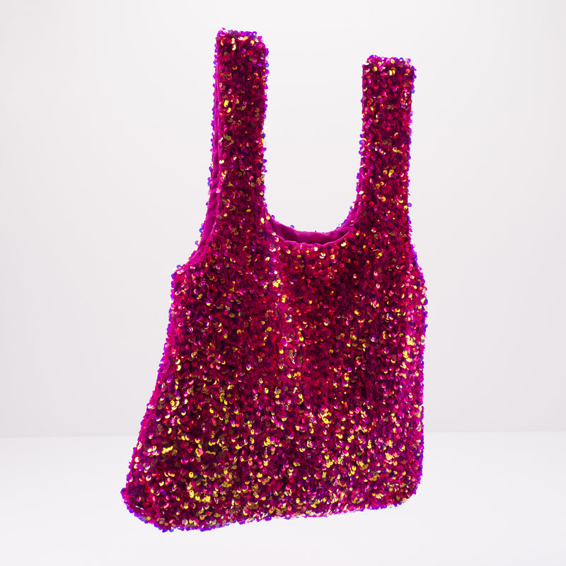 SEIALE - BAG - SEQUINS FUCHSIA