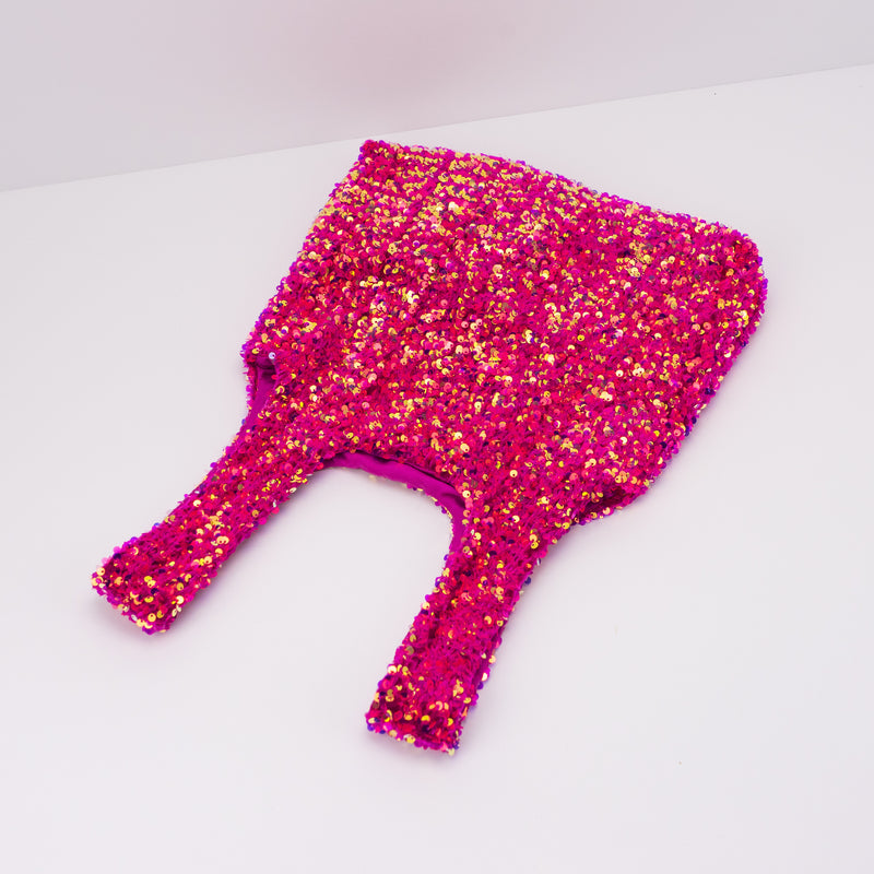 SEIALE - BAG - SEQUINS FUCHSIA