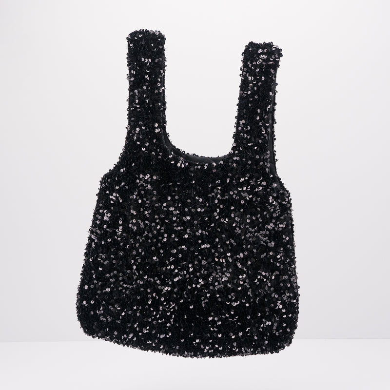 BOLSO - SEIALE - LENTEJUELAS NEGRO