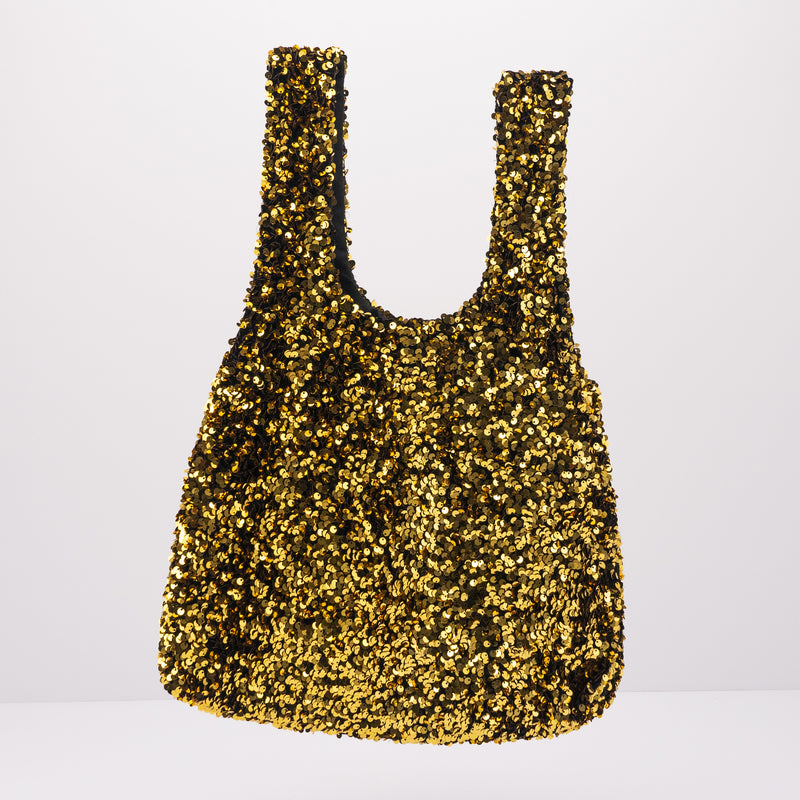 BOLSO - SEIALE - LENTEJUELAS ORO