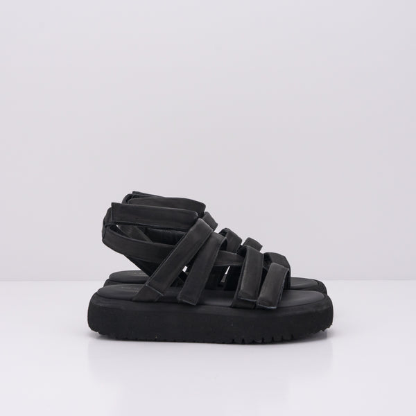 PURO SECRET - SANDALS - NEW NAKED BABY CALF MATT BLACK