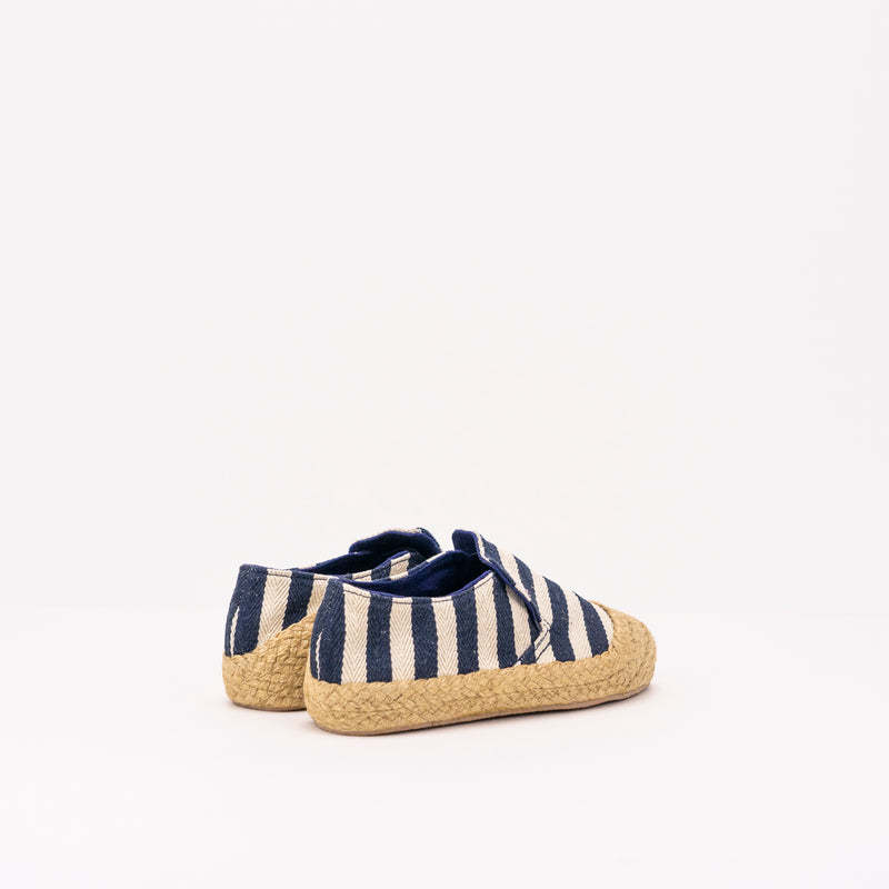  ESPADRILLES - WATARU - CLASSIC STRIPES BLUE