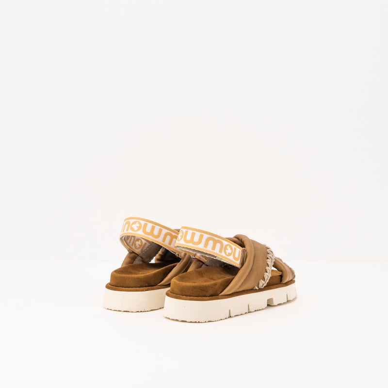 MOU - SANDAL - BIO CRISS CROSS COGNAC 461004C