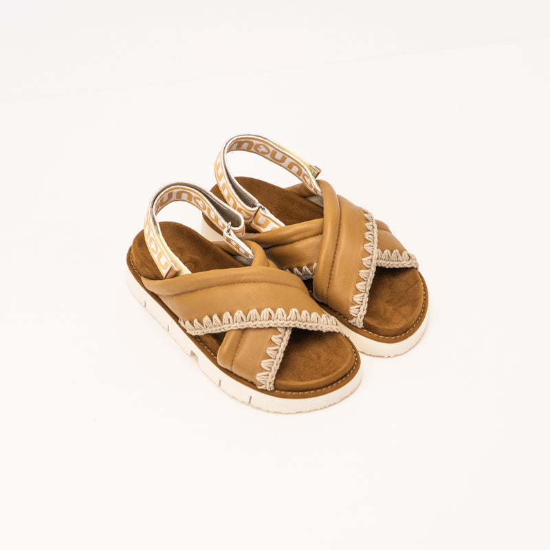 MOU - SANDAL - BIO CRISS CROSS COGNAC 461004C