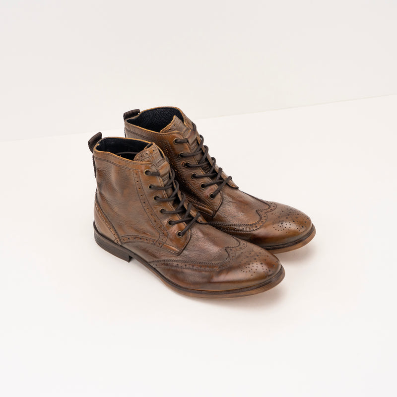 Hudson simpson tan outlet brogue boot