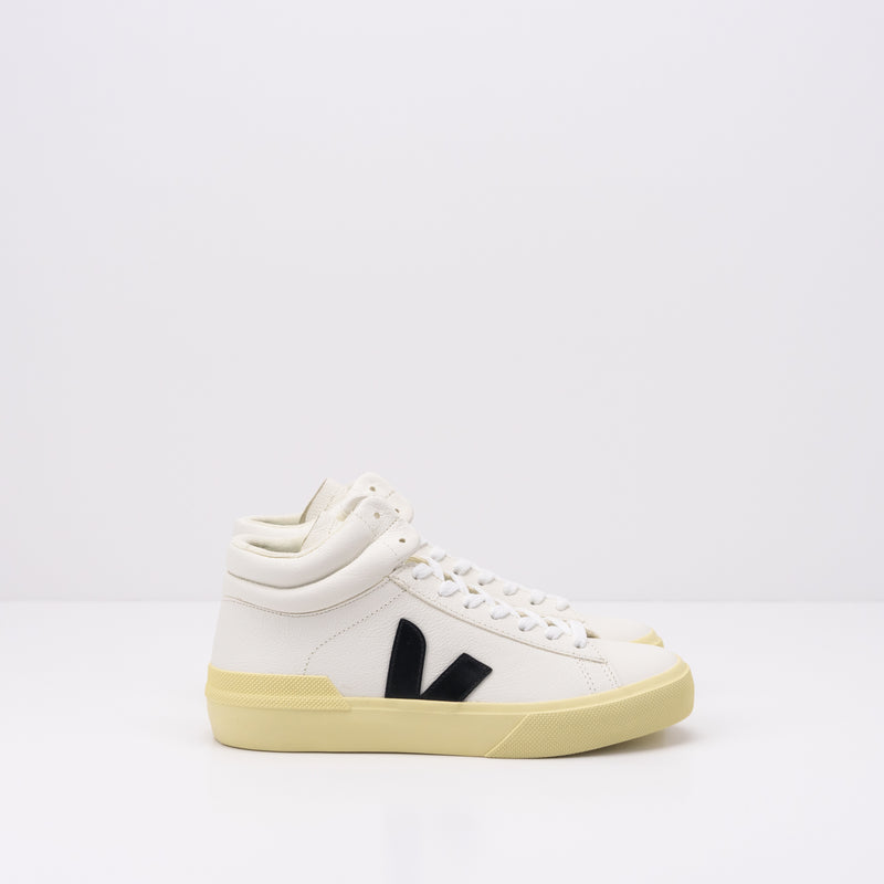 VEJA - SNEAKER - MINOTAUR CHROMEFREE LEATHER EXTRA WHITE BLACK BUTTER TR052929