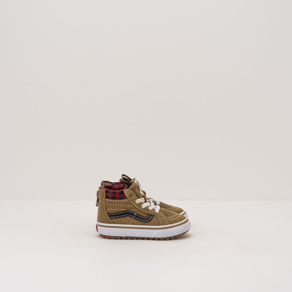 VANS - ANKLE BOOT - SK8 HI ZIP MTE PLAID BROWN/BLACK  VN0A5HZ3Y491