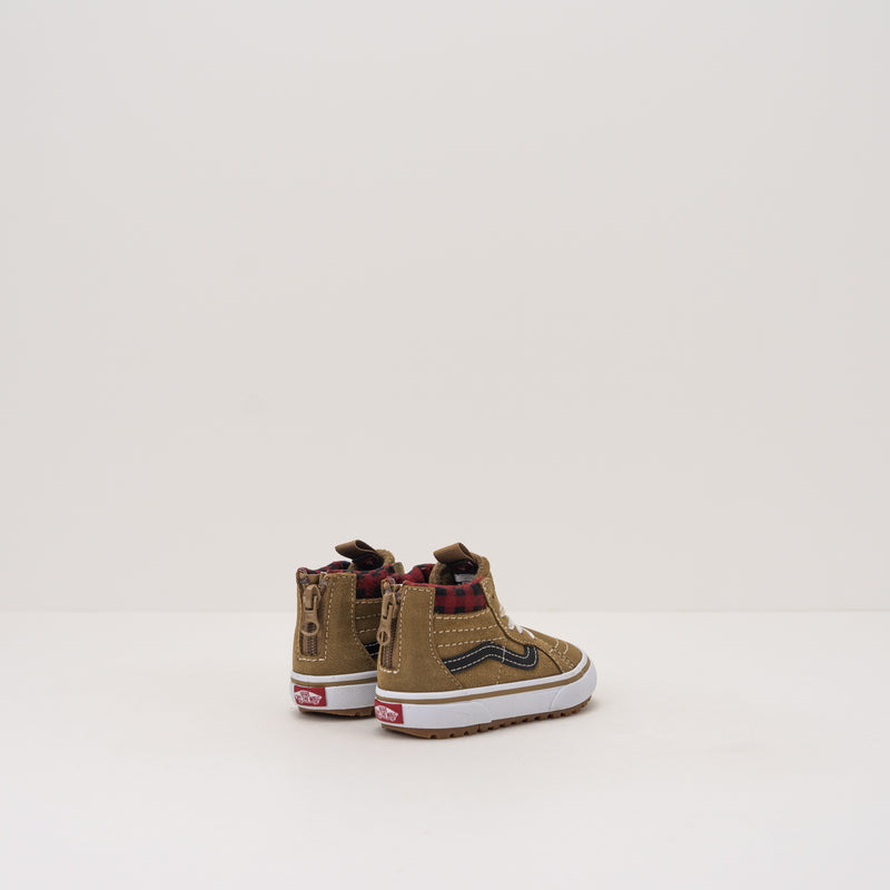 BOTIN - VANS - SK8 HI ZIP MTE PLAID BROWN/BLACK VN0A5HZ3Y491