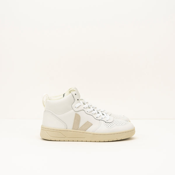 ZAPATILLA - VEJA - V-15 LEATHER EXTRA WHITE NATURAL