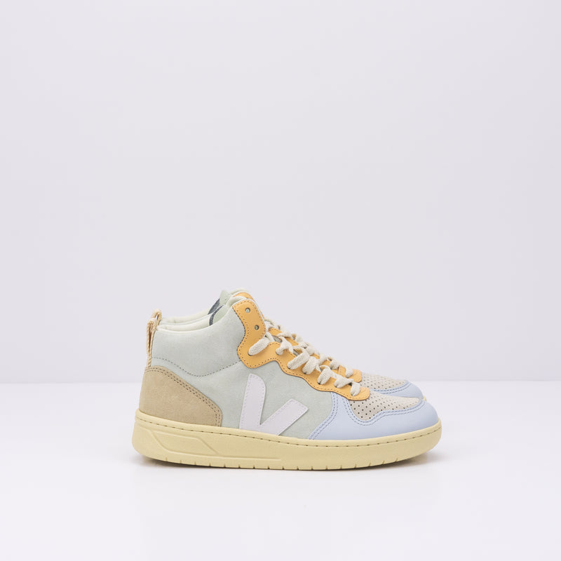 VEJA - SNEAKER - V-15 SUEDE JADE WHITE MULTICO VQ033130