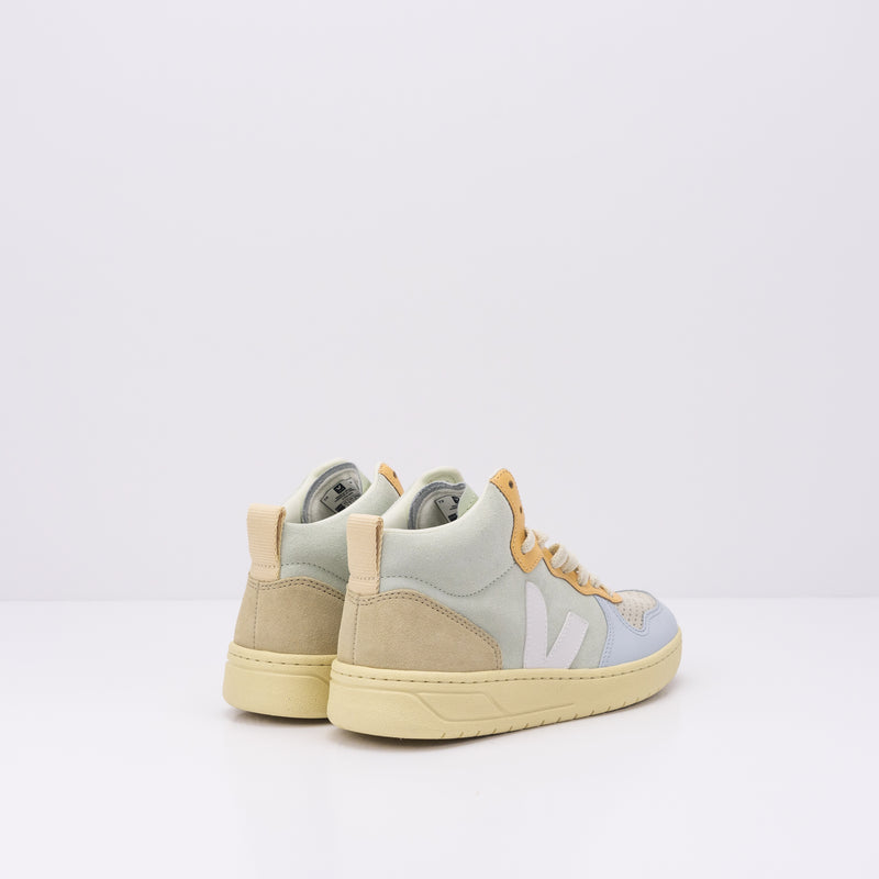 ZAPATILLA - VEJA - V-15 SUEDE JADE WHITE MULTICO VQ033130