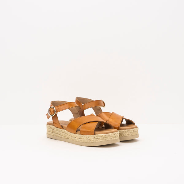 SANDAL - SEIALE - FRAUTA WEDGE CAMEL