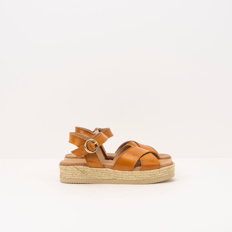 SANDAL - SEIALE - FRAUTA WEDGE CAMEL