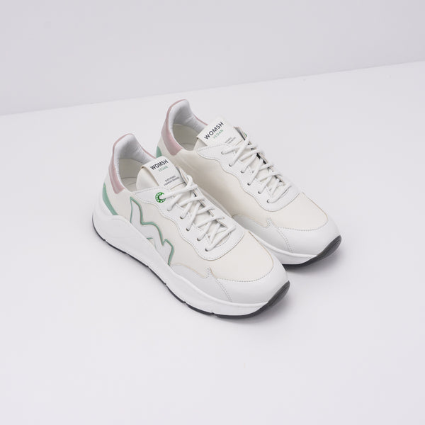 ZAPATILLA - WOMSH - VEGAN WAVE WHITE MINT