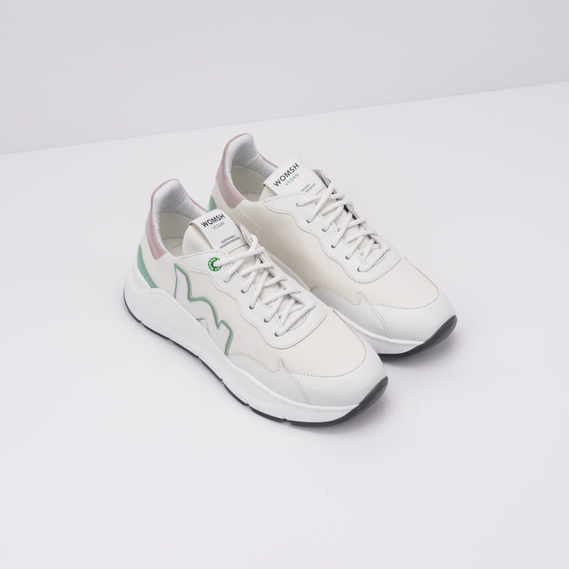 WOMSH - SNEAKER - VEGAN WAVE WHITE MINT