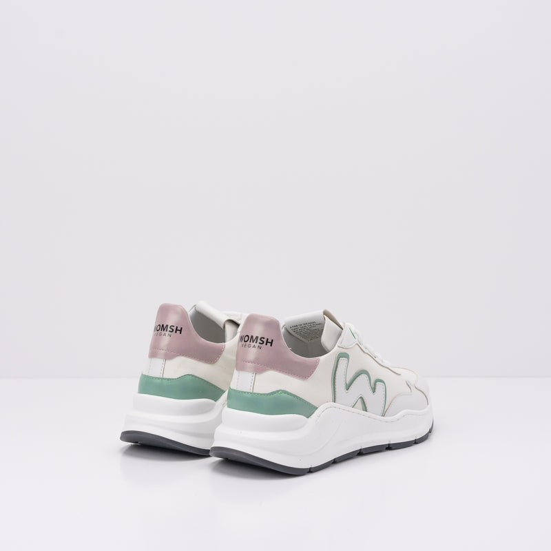 WOMSH - SNEAKER - VEGAN WAVE WHITE MINT