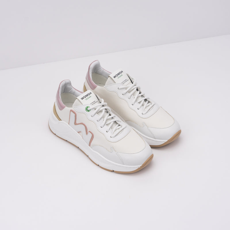 WOMSH - SNEAKER - VEGAN WAVE WHITE NATURE