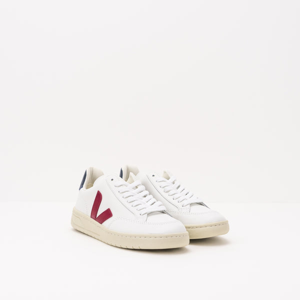 ZAPATILLA - VEJA - V-12 LEATHER EXTRA WHITE MARSALA NAUTICO XD021955