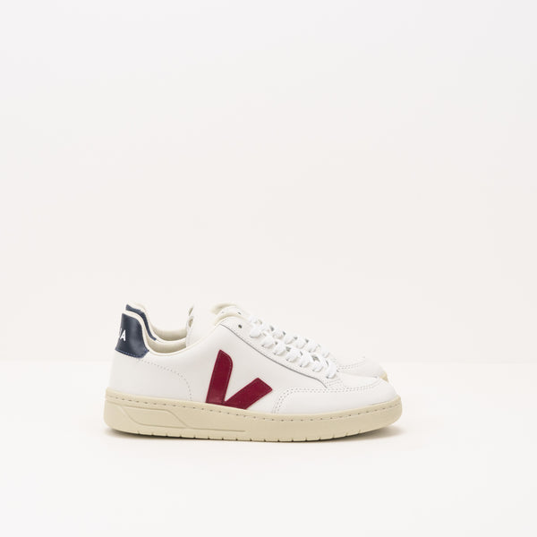 ZAPATILLA - VEJA -V-12 LEATHER EXTRA WHITE MARSALA NAUTICO XD021955