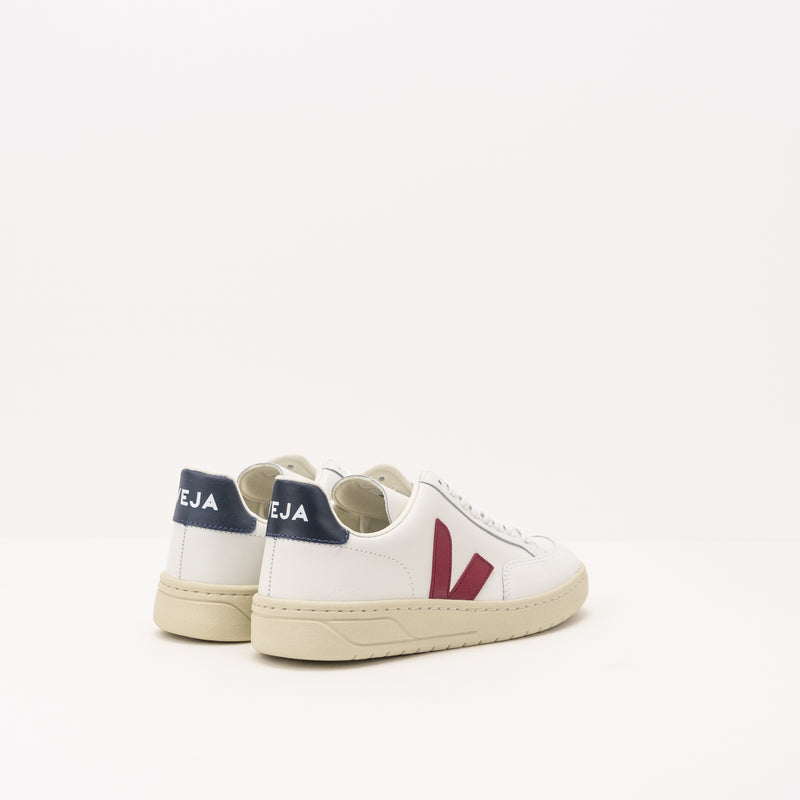 ZAPATILLA - VEJA - V-12 LEATHER EXTRA WHITE MARSALA NAUTICO XD021955