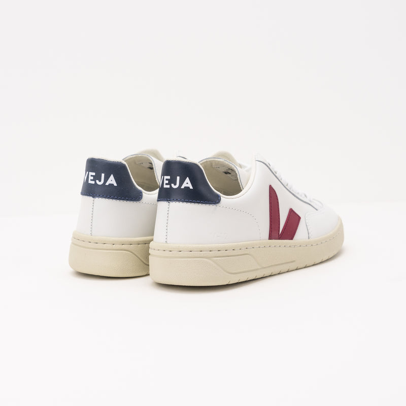 VEJA - SNEAKERS - V-12 LEATHER EXTRA WHITE MARSALA NAUTICO XD021955