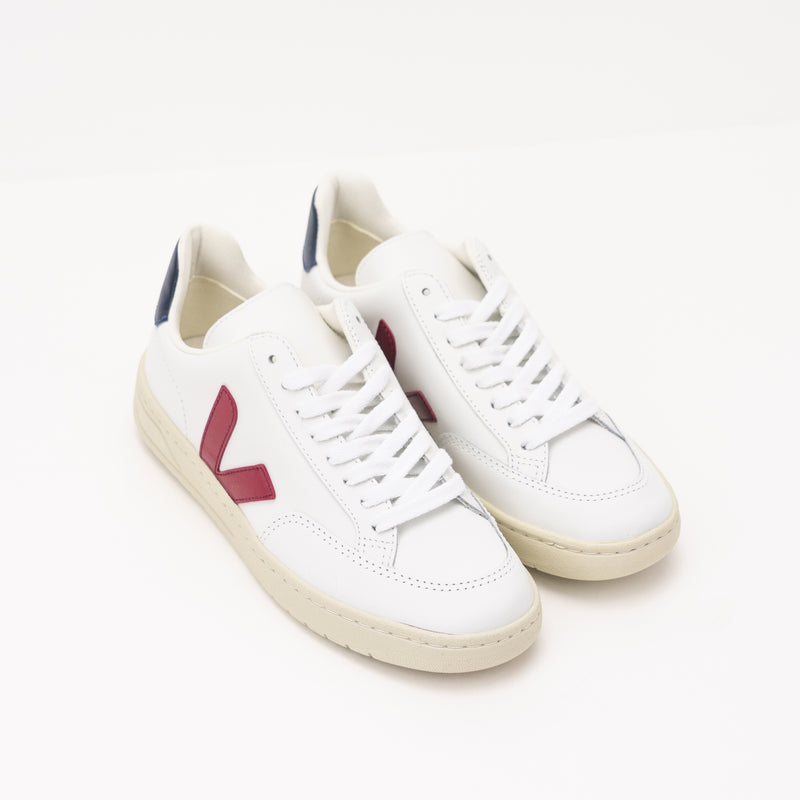 ZAPATILLA - VEJA - V-12 LEATHER EXTRA WHITE MARSALA NAUTICO XD021955