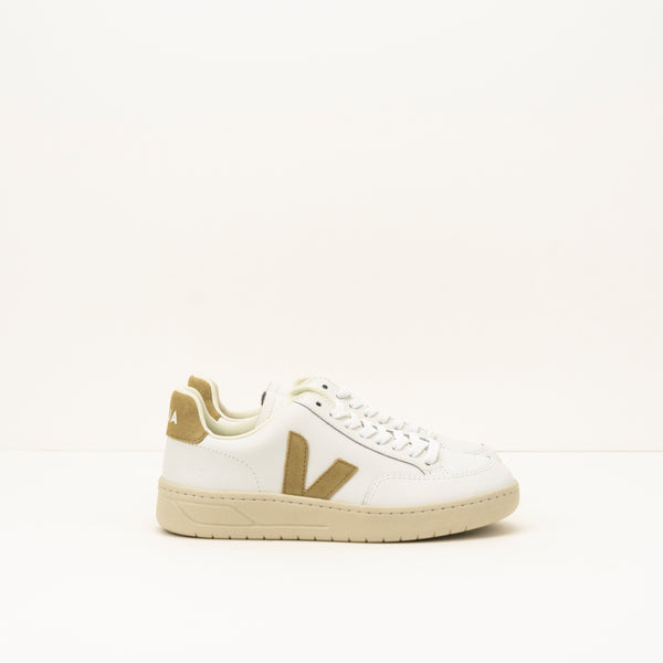 ZAPATILLA - VEJA - V-12 LEATHER EXTRA WHITE DUNE