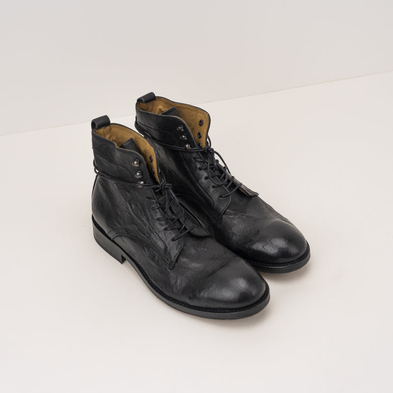 HUDSON BOOT YEW LEATHER BLACK Moksin