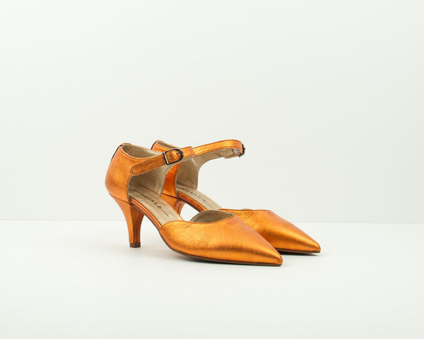 SEIALE - MID HEEL SHOES - ABADA ORANGE