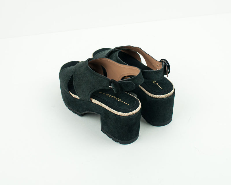 SEIALE - PLATFORM SANDALS - ABICAR BLACK