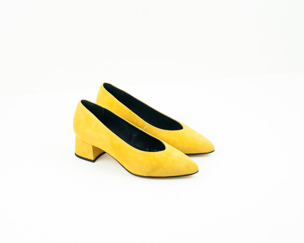 ZAPATO DE TACÓN MEDIO - SEIALE - ALFAR AMARELO