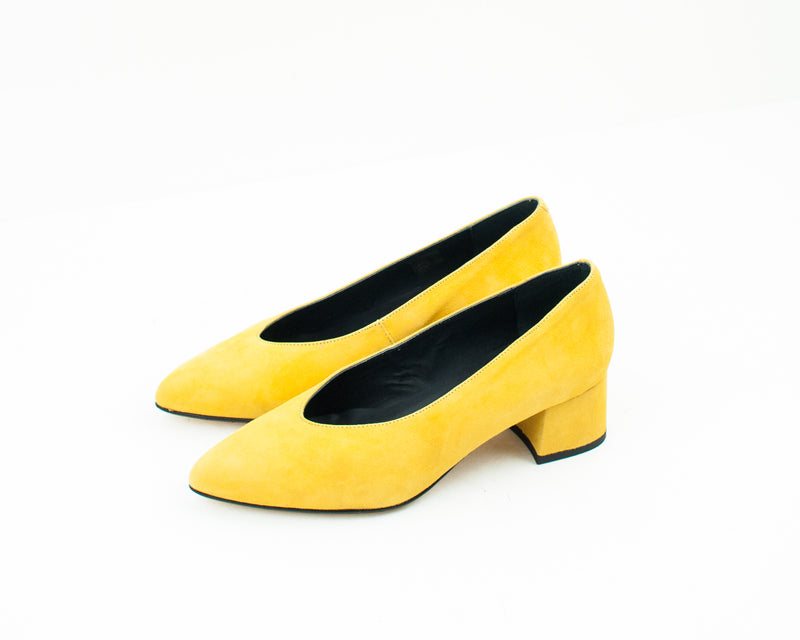 SEIALE - MID HEEL SHOES - ALFAR YELLOW