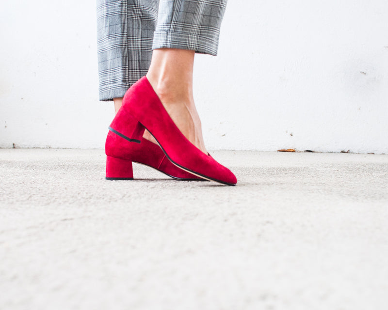 SEIALE - MID HEEL SHOES - ALFAR RED