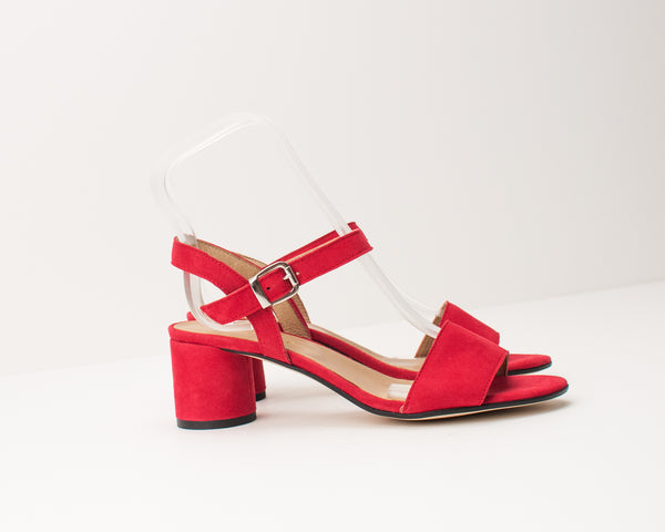 SEIALE - MID HEEL SANDALS - BAGULLO RED