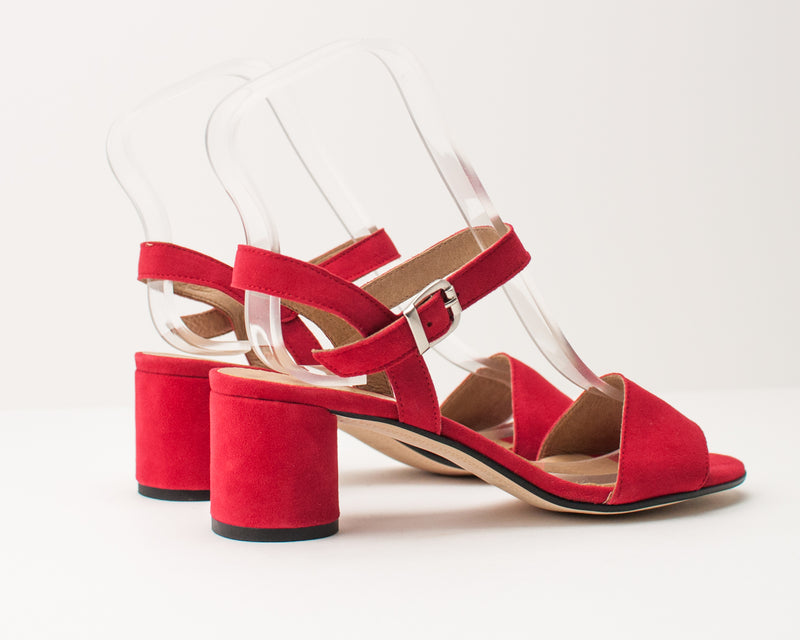 SEIALE - MID HEEL SANDALS - BAGULLO RED