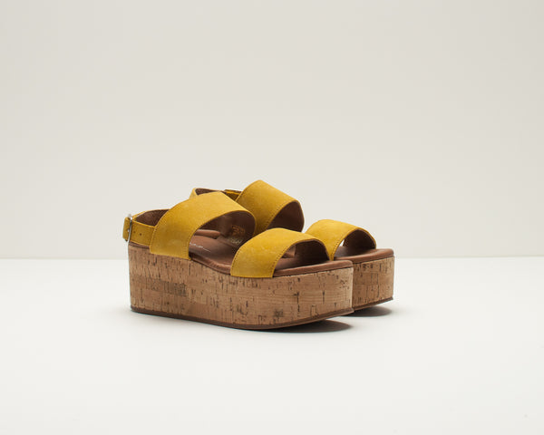 SEIALE - PLATFORM SANDALS - BOROA YELLOW