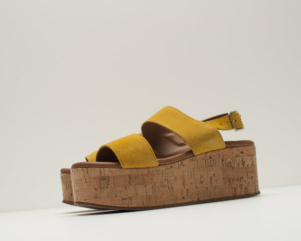 SEIALE - PLATFORM SANDALS - BOROA YELLOW