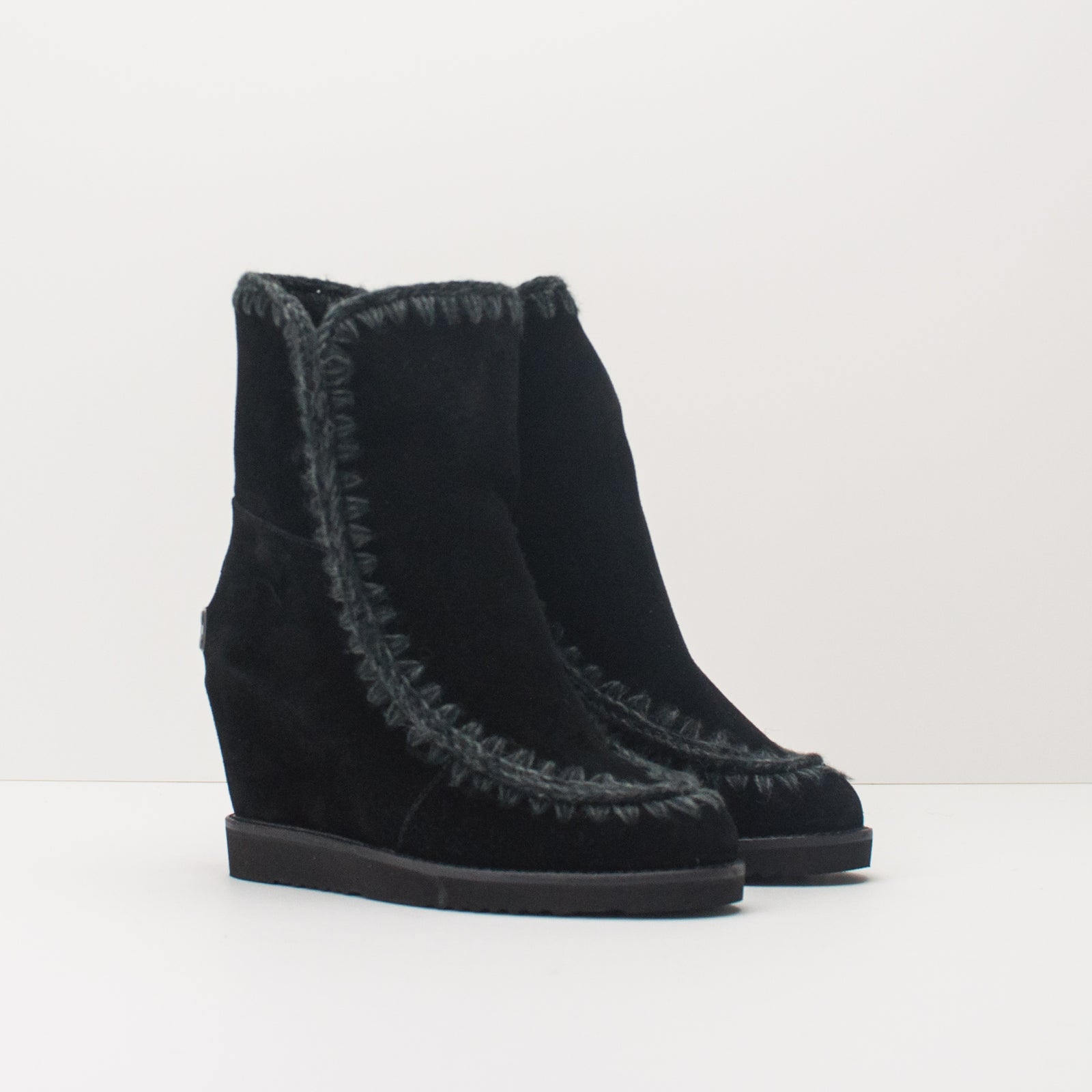 Wedge Boots Botas Mou Negra Botas Mou Cuña Estrellas MOU INNER