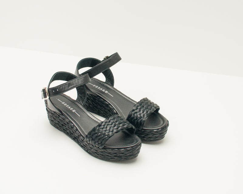 SEIALE -SANDALS - CAINZO BLACK