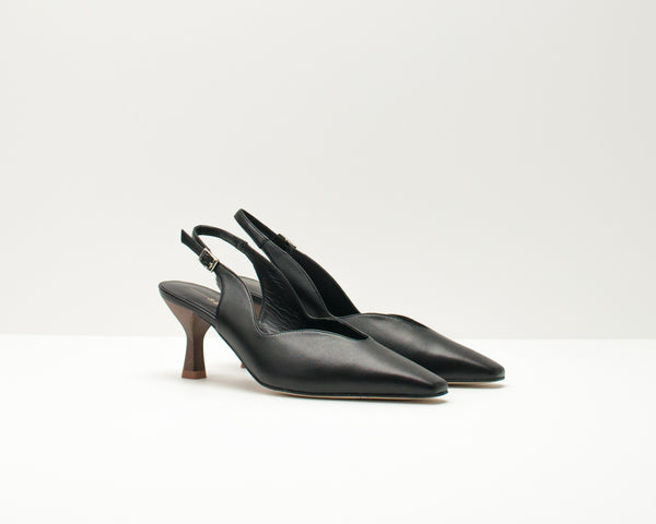 SLINGBACK SHOES - SEIALE - CRAVO BLACK