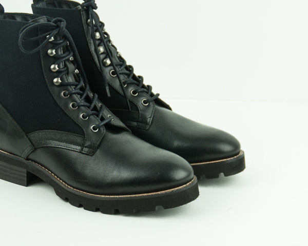 HUDSON - PLAIN TOE LACE UP BOOT - ELMORE