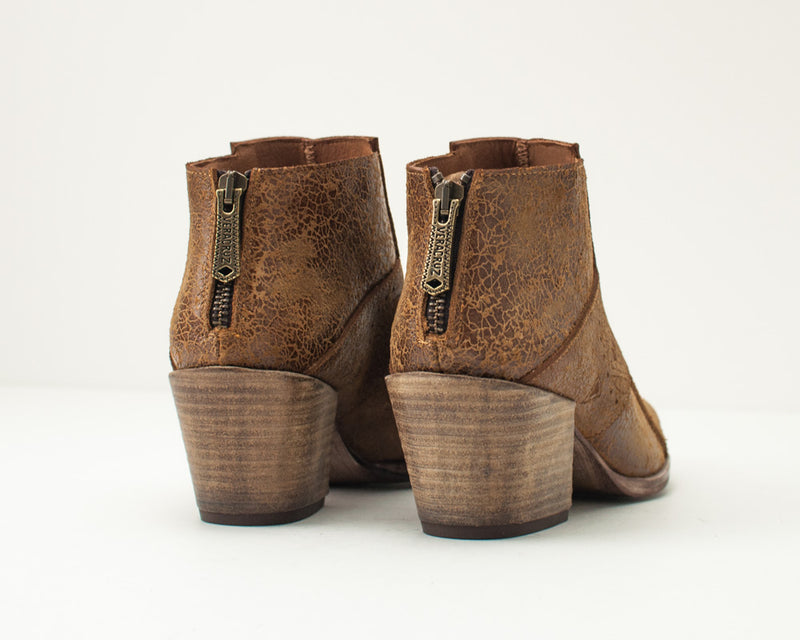 VERACRUZ - MID HEEL LEATHER ANKLE BOOTS - IVENE LASER