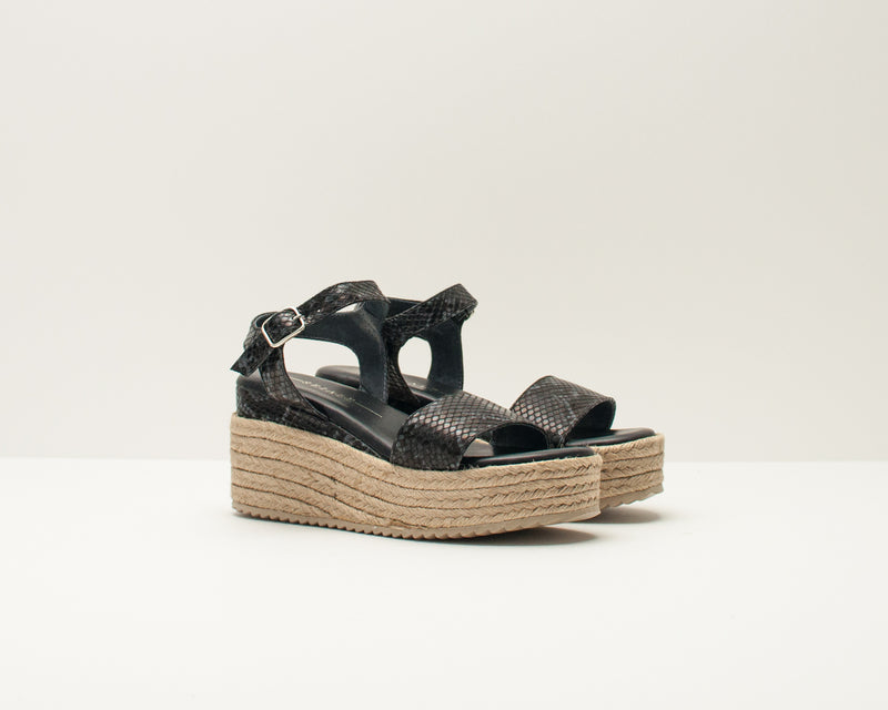 SEIALE - SANDALS -  MADEIXA NEGRO