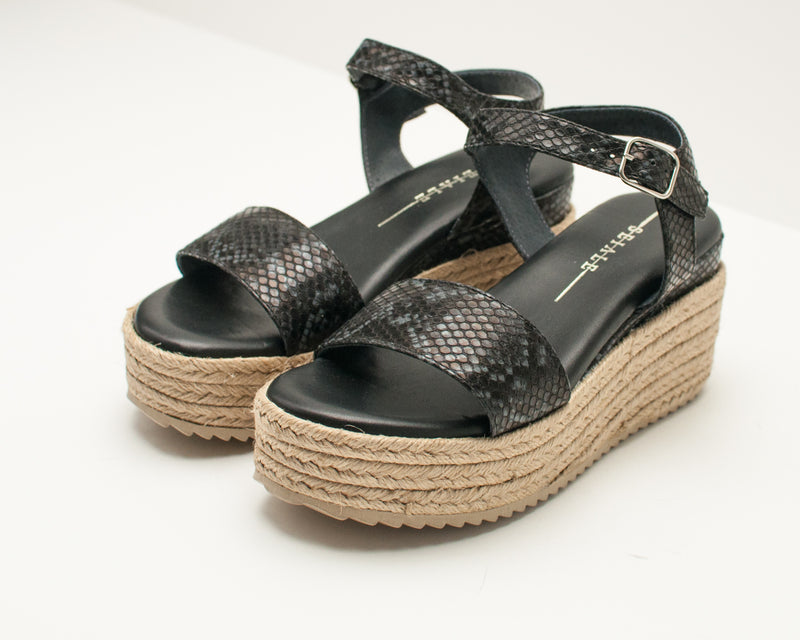 SEIALE - SANDALS -  MADEIXA NEGRO