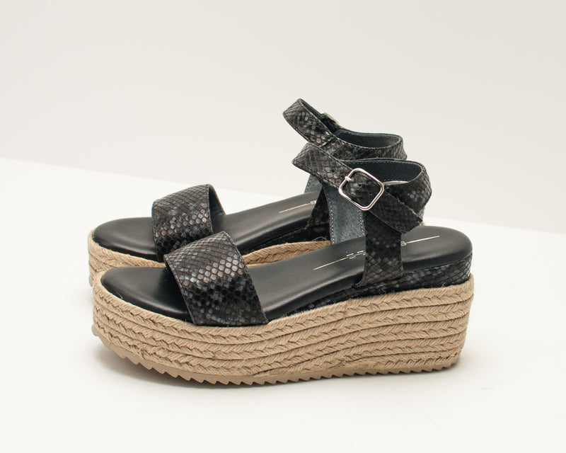 SEIALE - SANDALS -  MADEIXA NEGRO